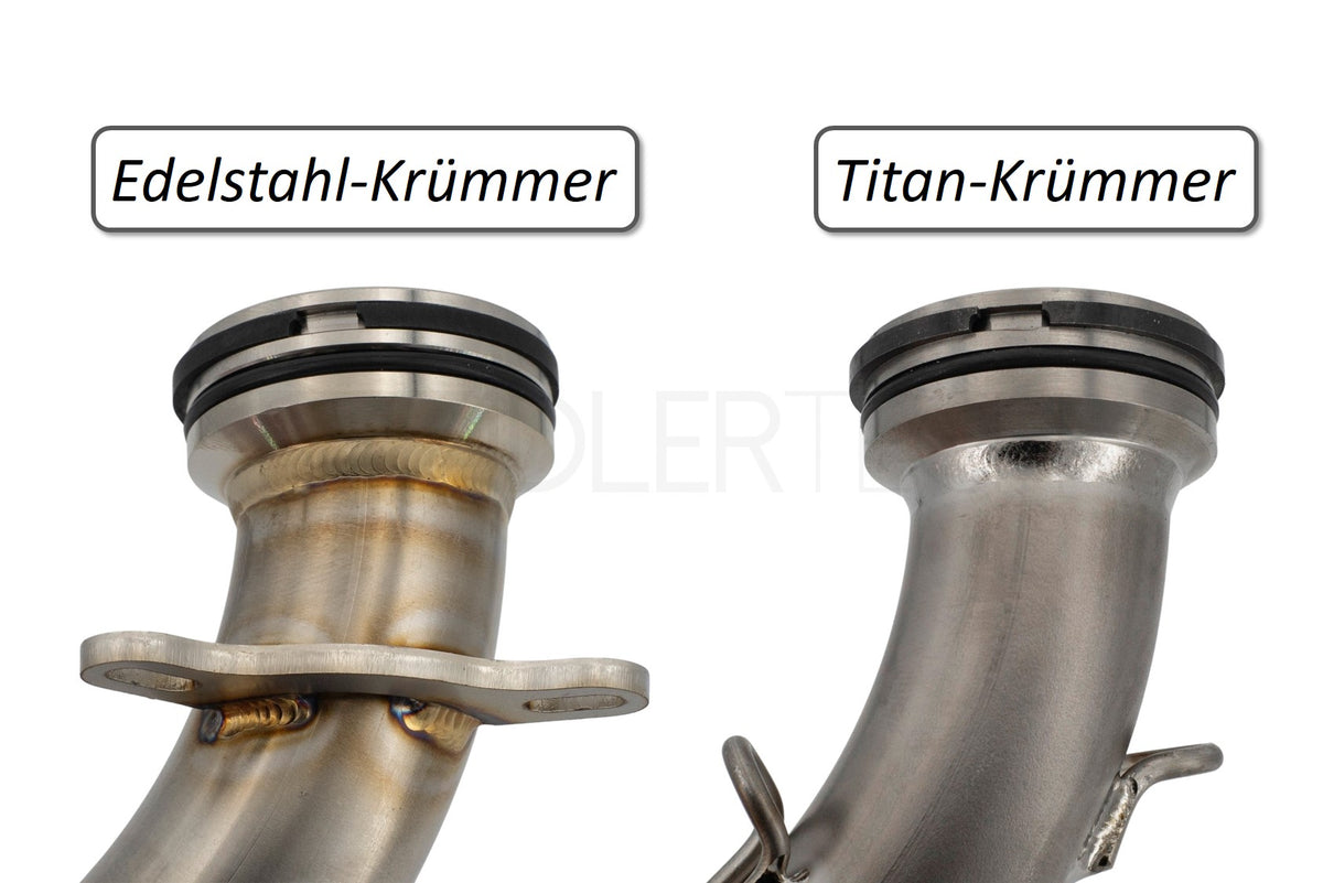 Auspuffanlage Standard mit KALOTTE Straße AdlerTech S50, S51