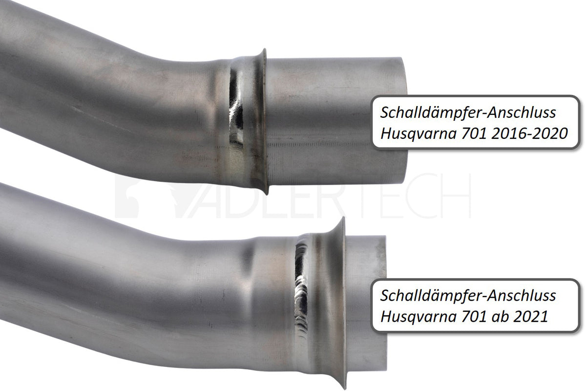 Krümmer Titan mit Powerbomb Husqvarna 701 SM Enduro / mit Teilegutachten