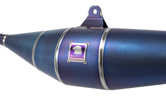 MTX130 Straße Titan anodisiert Auspuffanlage S50, S51