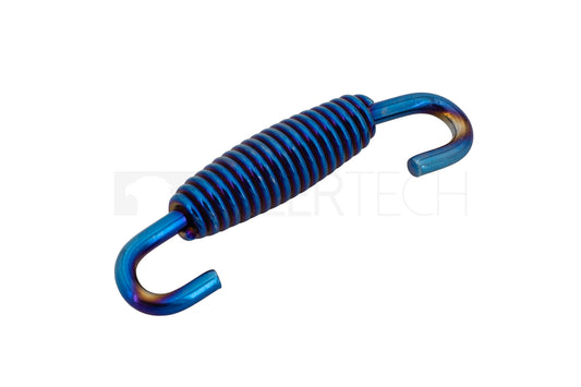 Feder Auspufffeder blau